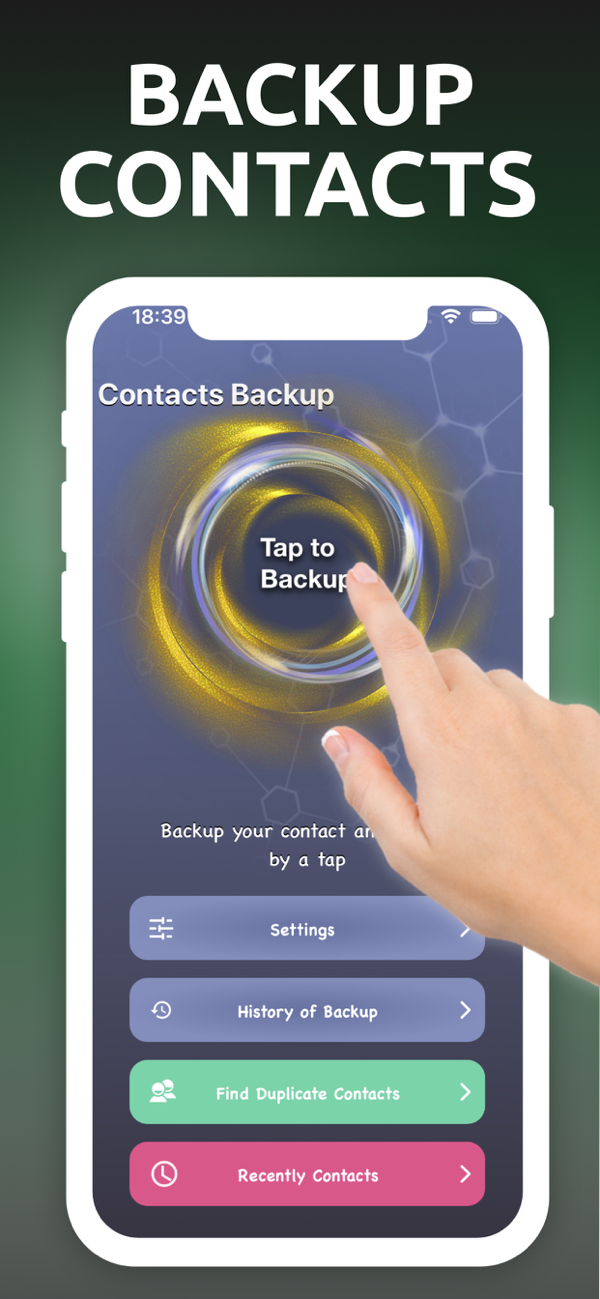 Contacts Backup Screenshot 2